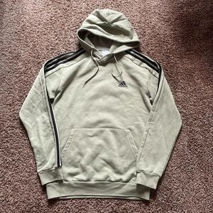 Adidas Men's Green Hoodie